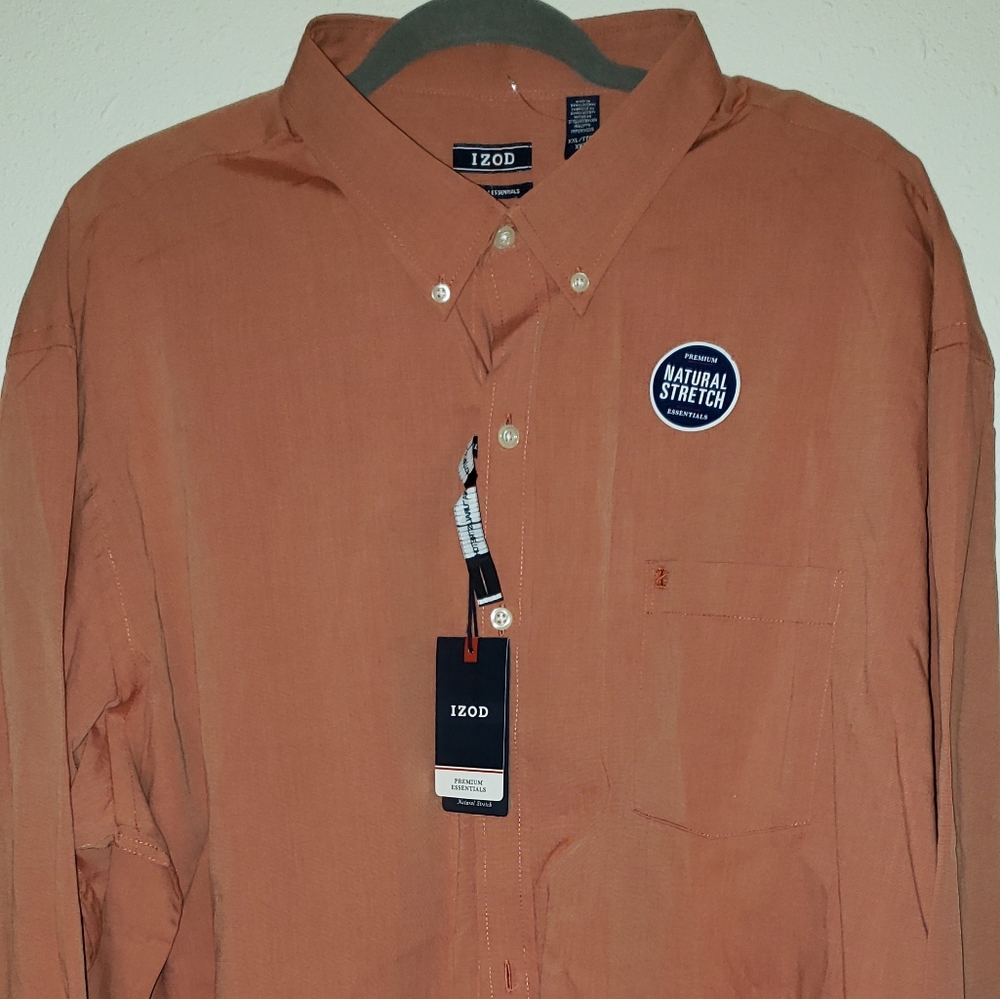 Men's IZOD button up shirt sz XXL NWT